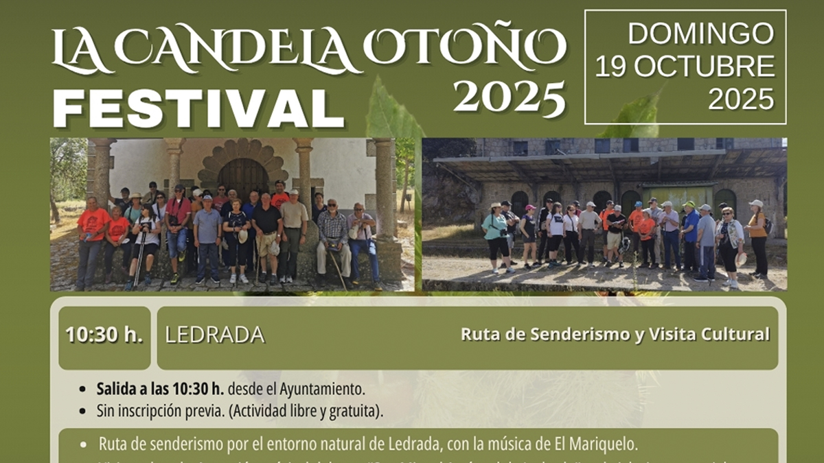 19 de Octubre, Festival de la Candela en Ledrada